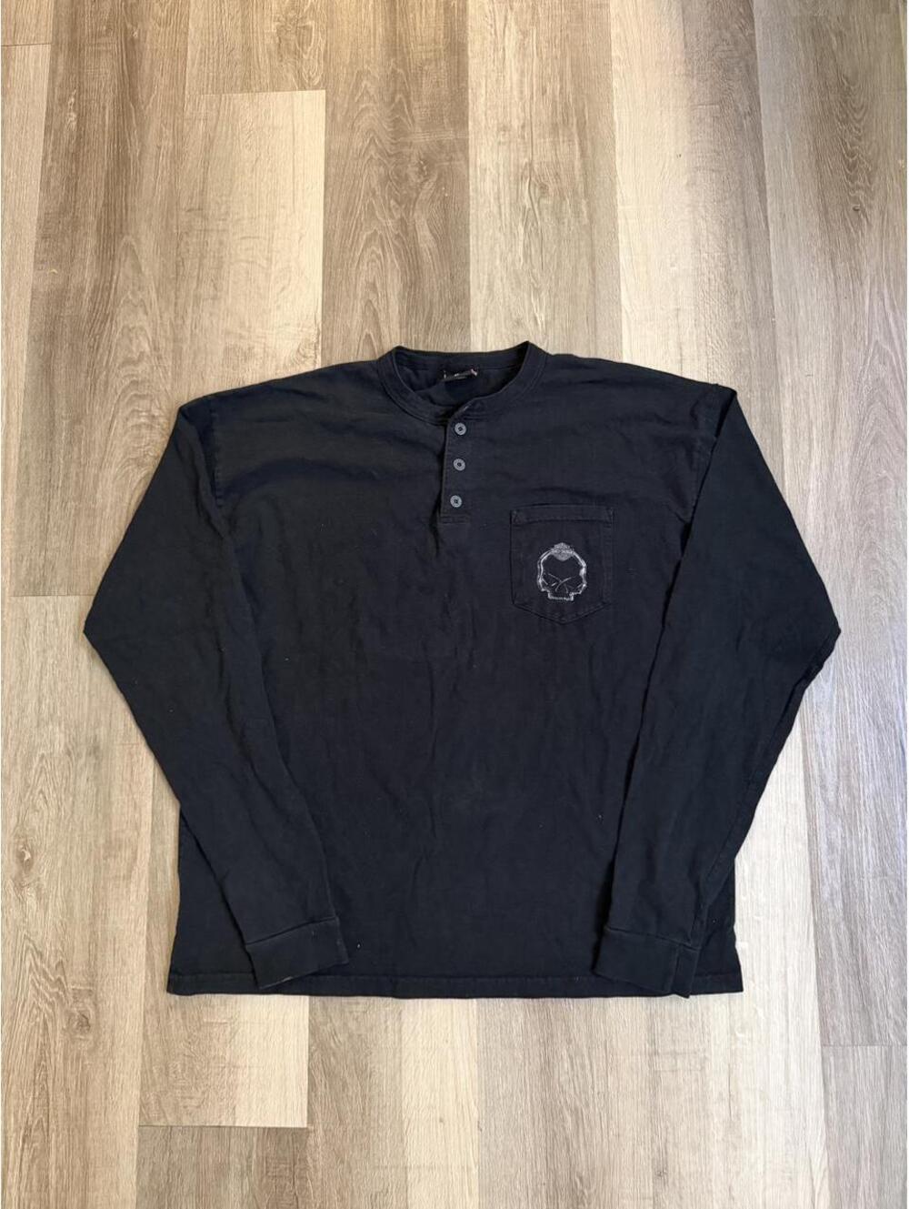 Harley Davidson black long sleeve shirt , size 2X #bikerstyle #motorcycle